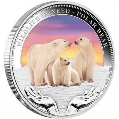 Silver Coin POLAR BEAR 2012 "Wildlife in Need" Series