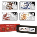 "Year of the Dragon 2012" Series Four Silver Rectangle Coin Set 
