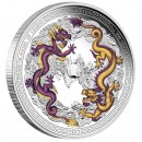 Silver Colored Coin CHINESE DRAGON 2012 "Dragons of Legend" Series - 5 oz
