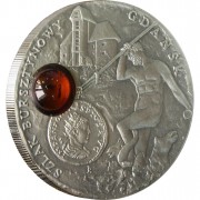 Silver Coin GDANSK 2008 "Amber Route” Series