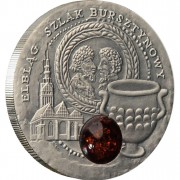 Silver Coin ELBLAG 2009 "Amber Route” Series