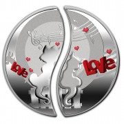 IN LOVE Two Coin Set 2013, Niue - 1 x 2 oz