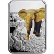 Silver Coin ELEPHANT HUNTING 2011 "Art of Hunting” Series