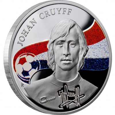 Silver Coin JOHAN CRUYFF 2010 "Kings of Football” Series