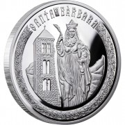 Silver Coin SAINT BARBARA 2010 "Holy Helpers” Series