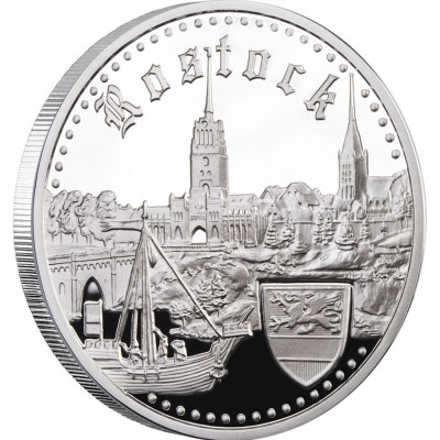 Silver Coin ROSTOCK 2011 "Hanseatic Towns” Series