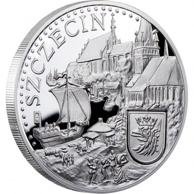 Silver Coin SZCZECIN 2011 "Hanseatic Towns” Series