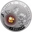 Silver Coin LADYBIRD 2012 “Lucky coins” Series with 24K Gold Plated Piece