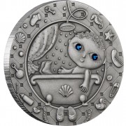 Silver Coin AQUARIUS 2009 "Zodiac Signs-Belarus” Series