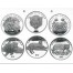 "Big Cats of the World" Series 2001 Five Silver Coin Set