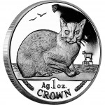 Silver Coin Burmese Cat 1996 Cats Series - 1 oz