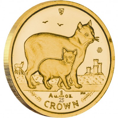 Gold Bullion Coin Manx Cat 2012 Cats Series - 1/25 oz