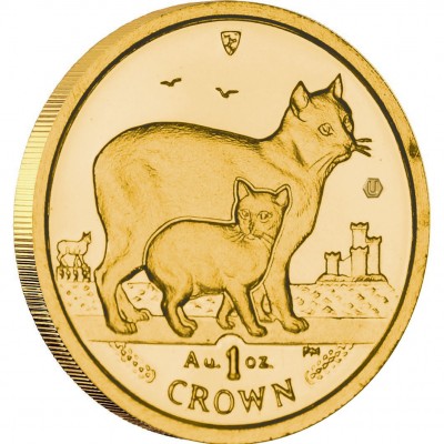 Gold Bullion Coin Manx Cat 2012 Cats Series - 1 oz