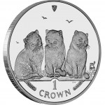 Silver Coin Exotic Shorthair Cat 2006 Cats Series - 1 oz