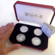 "European Football Championships" 2012 Four Silver Coin Set, Isle of Man