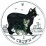 Cu-Ni Colored Coin Manx Cat 2012 Cats Series - 1 oz