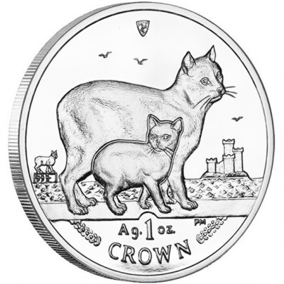 Silver Coin Manx Cat 2012 Cats Series - 1 oz