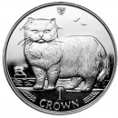 Silver Coin Persian Cat 1989 Cats Series - 1 oz