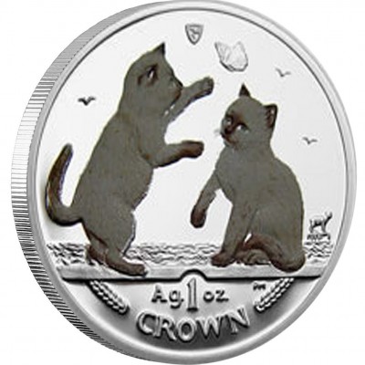 Silver Colored CoinTONKINESE CAT 2004 "Cats" Series