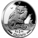 Silver Coin Turkish Van Cat 1995 Cats Series - 1 oz