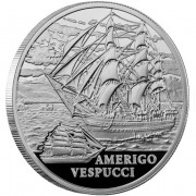 Silver Coin SHIP AMERIGO VESPUCCI 2010 Sailing Ships Series