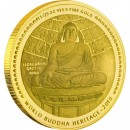Gold Bullion Coin THE TEMPLE OF THE STONE BUDDHA 2010 " World Buddha Heritage” Series - 1/25 oz