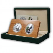 "GIANT PANDA" Two Silver Coin Set  2012, Singapure