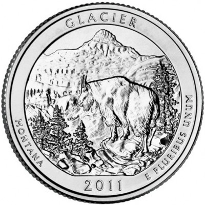America the Beautiful Silver Coin – Glacier National Park Montana 2011 - 5oz